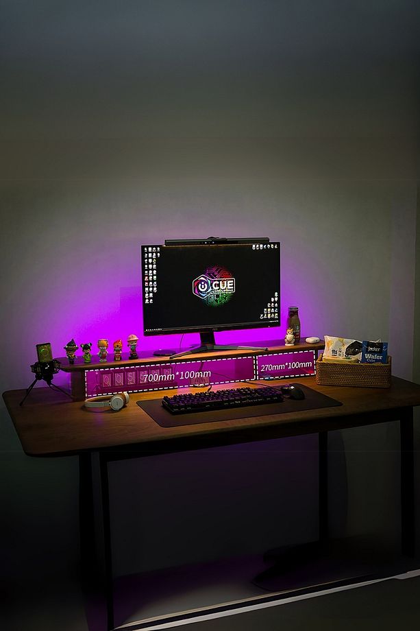 Triwood Ceviz Rengi - 3 Ayaklı Ahşap Bilgisayar Standı, Ekran Ve Monitör Yükseltici (113X19 CM) - 4