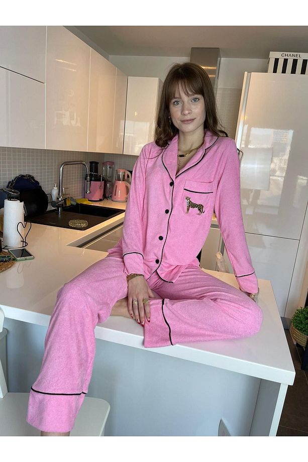 Yumuşak polar pijama takımı - 1