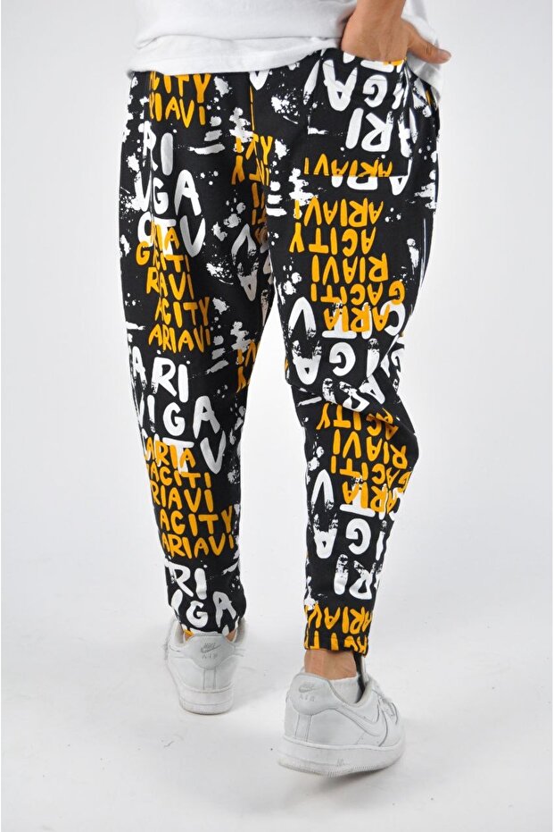 Patterned Straight Leg Trousers - 3