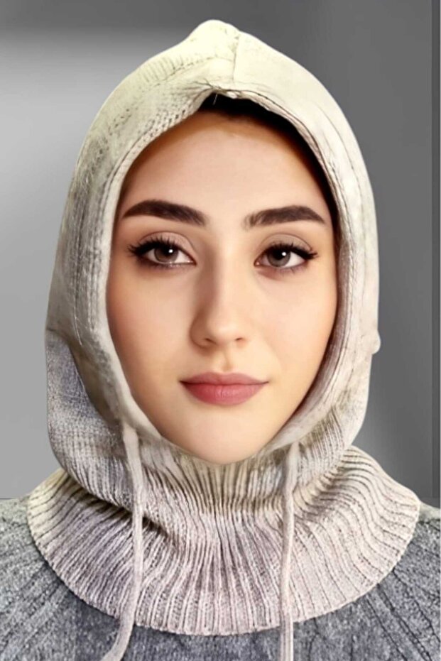 Balaclava Corded Knitwear Knitted Beanie Cap