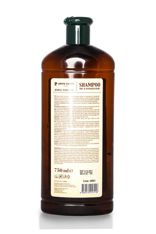 Herbal Shampoo For Dry & Damaged Hair 750 ml Bitkisel Şampuan ( Kuru Ve Yıpranmış Saçl - 3