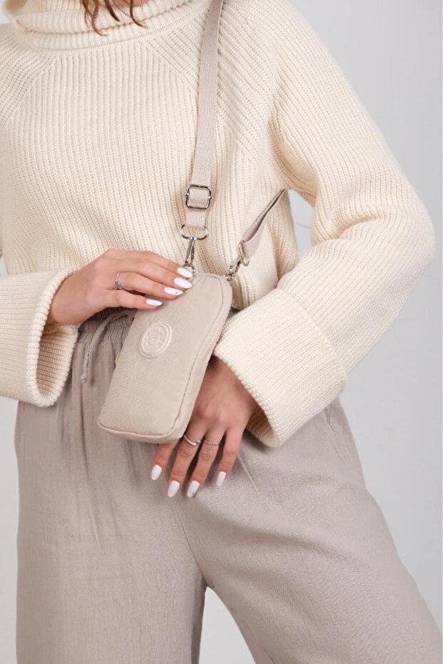 Clinker Fabric Mini Cross Strap Women's Mobile Phone Bag Mini Wallet Purse 20*10 cm Water Repellent