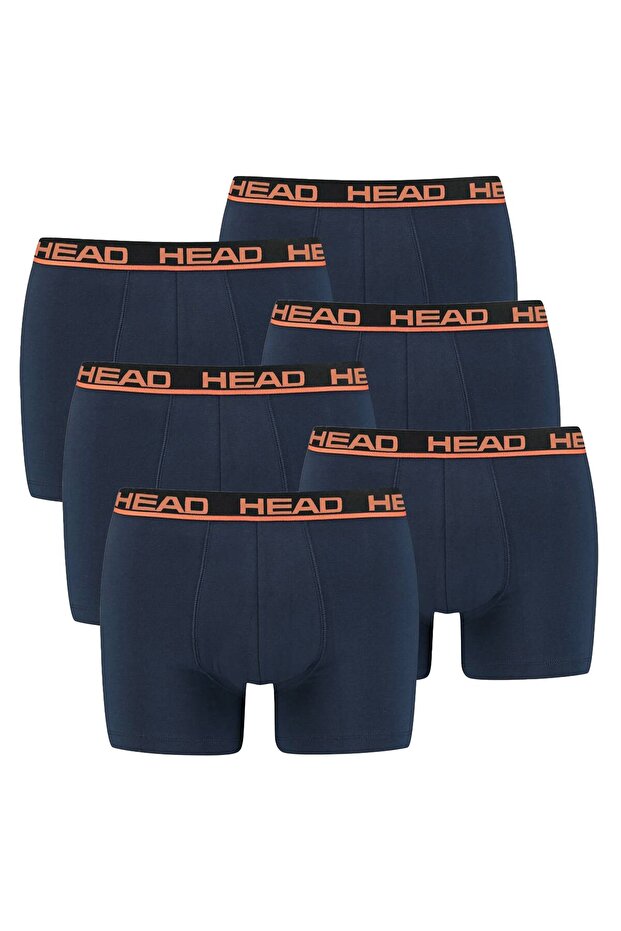 Herren Boxershort, 6er Pack - Basic, Baumwoll Stretch, einfarbig - 1