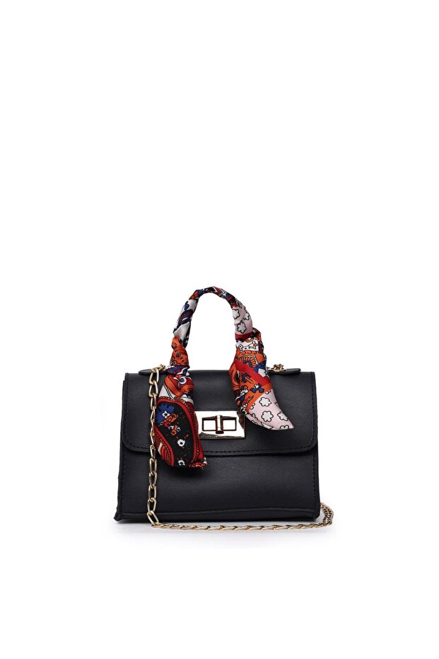 حقيبة Shaya Clamshell Mini Chain Strap Crossbody باللون الأزرق الداكن