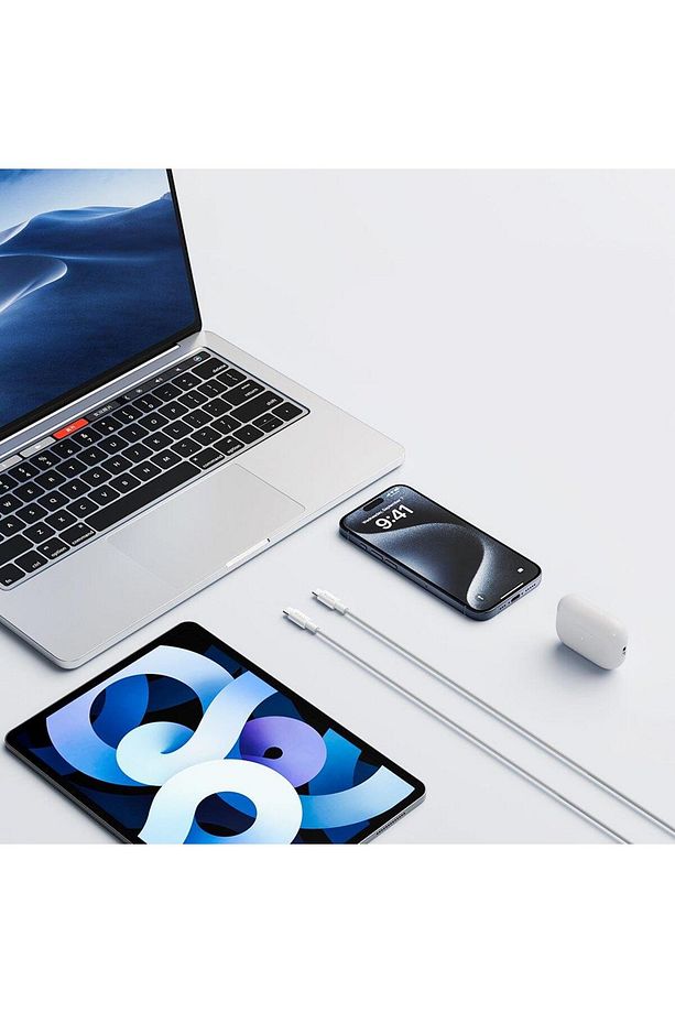 Ca-2770 60w Usb -c To Usb-c Şarj Ve Data Kablosu Beyaz - 1.2 M - 3
