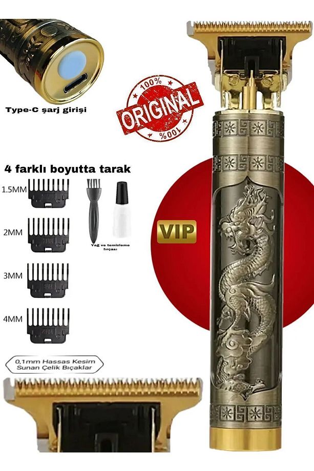 ✂️tmg2 Çelik Kasa Pro Tıraş Makinesi | Type-c | Vücut, Sakal & Lazer Öncesi Ense Kullanımı🪒 - 8