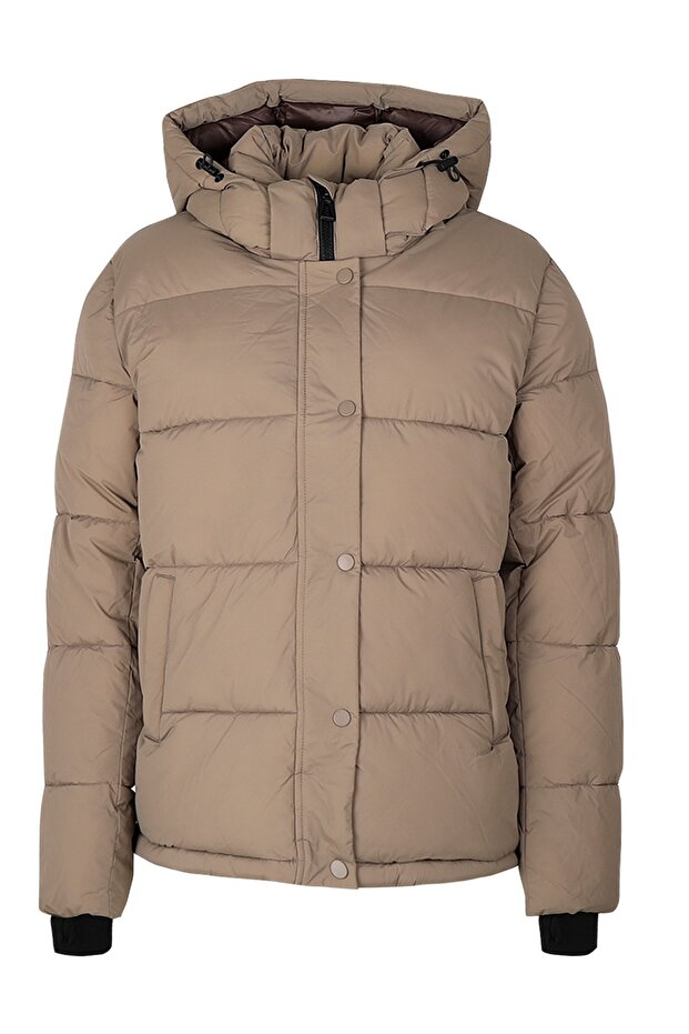 Onlann Premium Puffer Women's Casual Coat 15287909-Walnut Brown