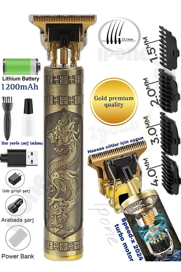 ✂️tmg2 Çelik Kasa Pro Tıraş Makinesi | Type-c | Vücut, Sakal & Lazer Öncesi Ense Kullanımı🪒 - 3