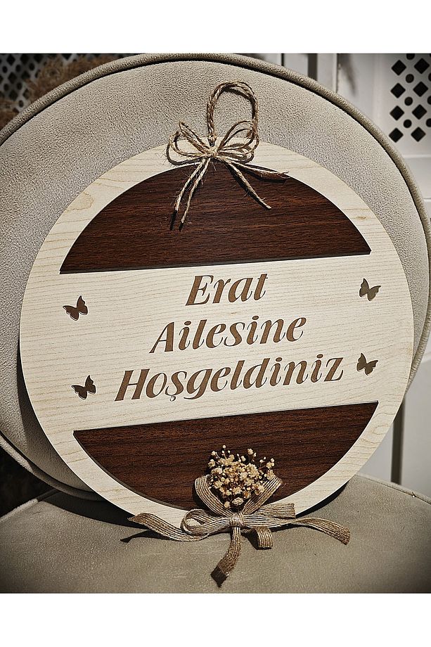 Kapı Süsü kişiye özel  Hediyelik Kurdaleli Dış Kapısüsü - Ev Kapı Süsü - 1
