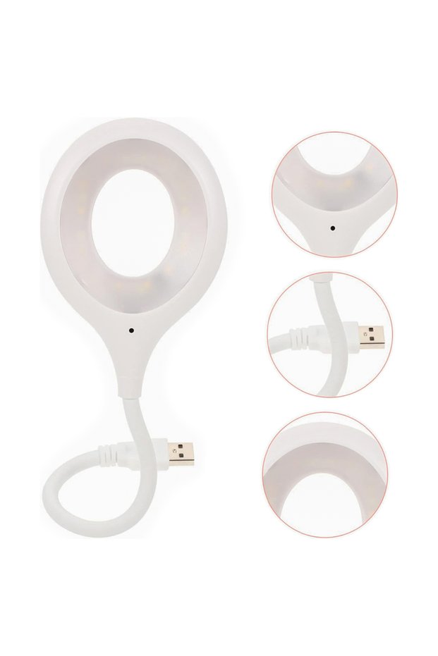 Portable Acrobatic 20 Smd Led USB Night Book Reading Study Lamp (Powerbank Compatible)