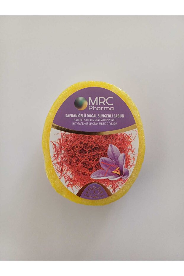 NATURAL SPONGE SOAP WITH SAFRAN EXTRACT