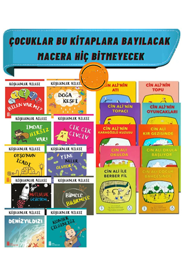 Cin Ali Hikaye Seti 10 Kitap 10'lu Macera Kitabı Seti