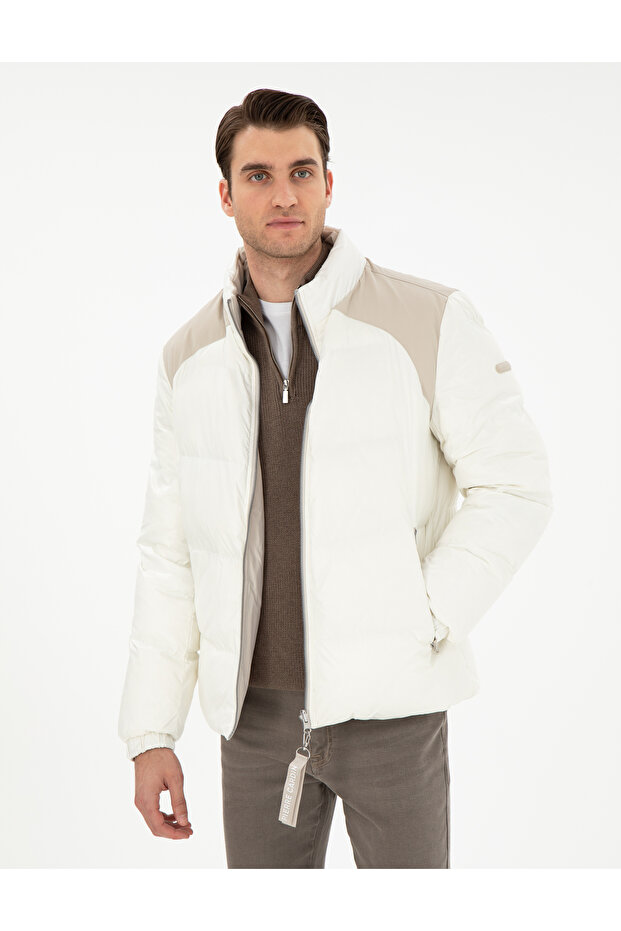 Beige Double Sided Goose down Coat 50291018-Vr011