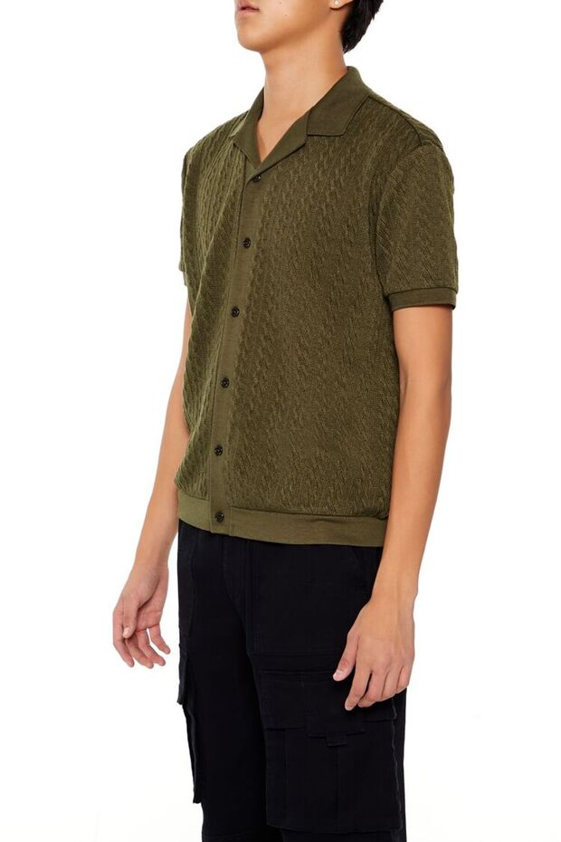 Örgü Desenli Gömlek - 5