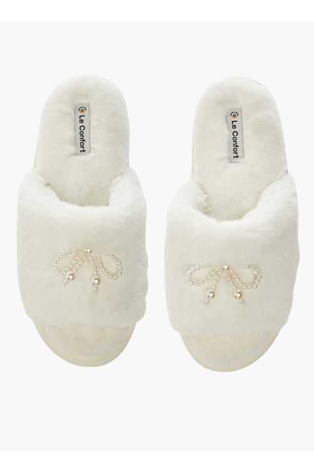 Le Confort Bow Applique Slip-On Slippers