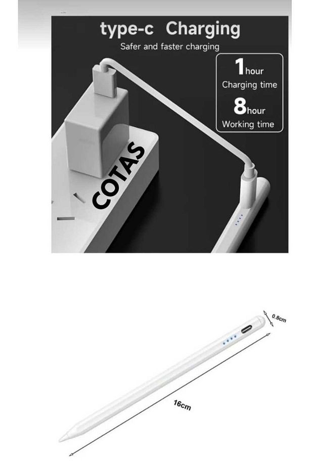 İos Android Windows Uyumlu Özellikli Tablet Telefon Ipad Kalemi Yedek Başlıklı - 6