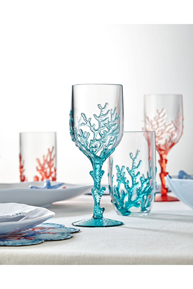 Bambu Mavi Akrilik Kadeh 400 Ml - 2