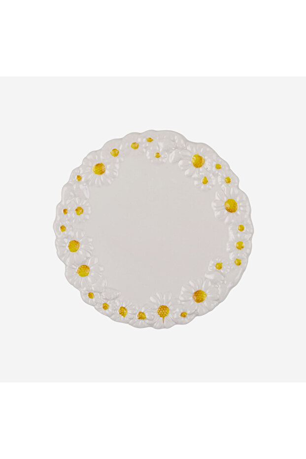 Italy Camomilla White Ceramic Serving Plate 36 cm