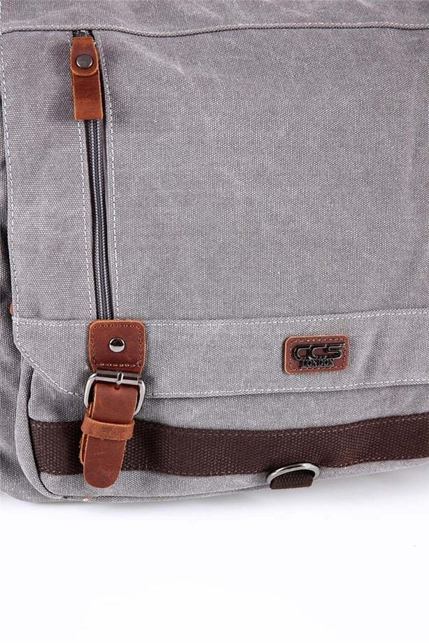 ÇÇS London 31466 Omuz Askılı Evrak Çantası GREY - 4