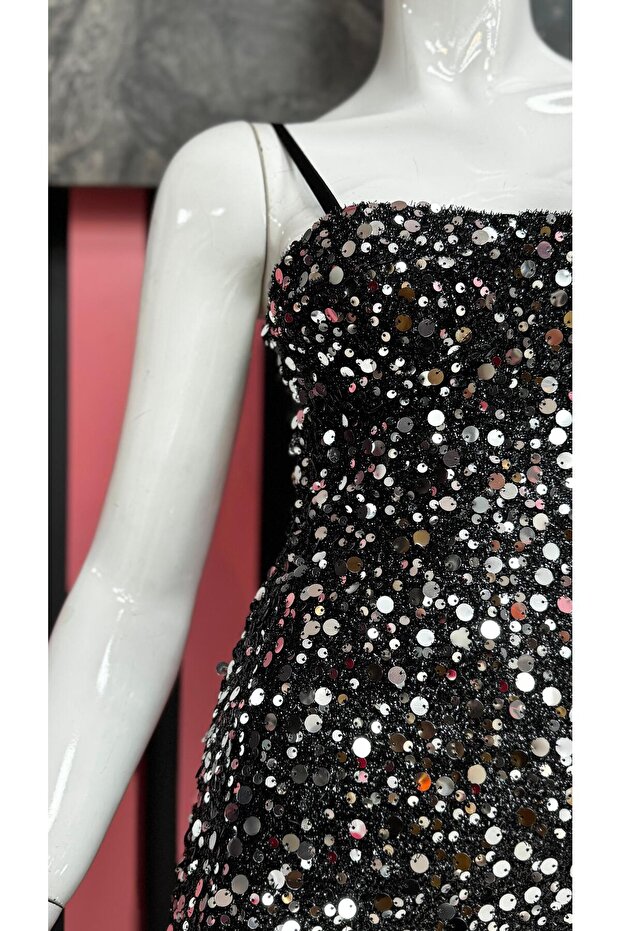 Pul Payet Mini Elbise - 4