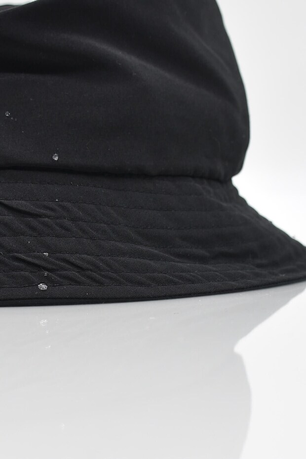 قبعة المطر السوداء المقاومة للماء - 6