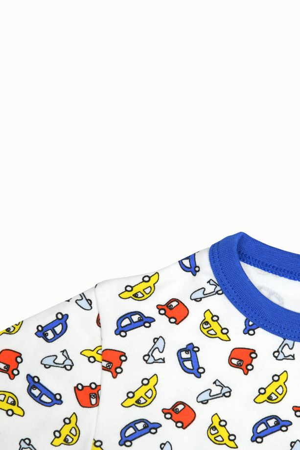 Çocuk Pijama Takımı 1-5 Yaş Arabalar Desen - 3