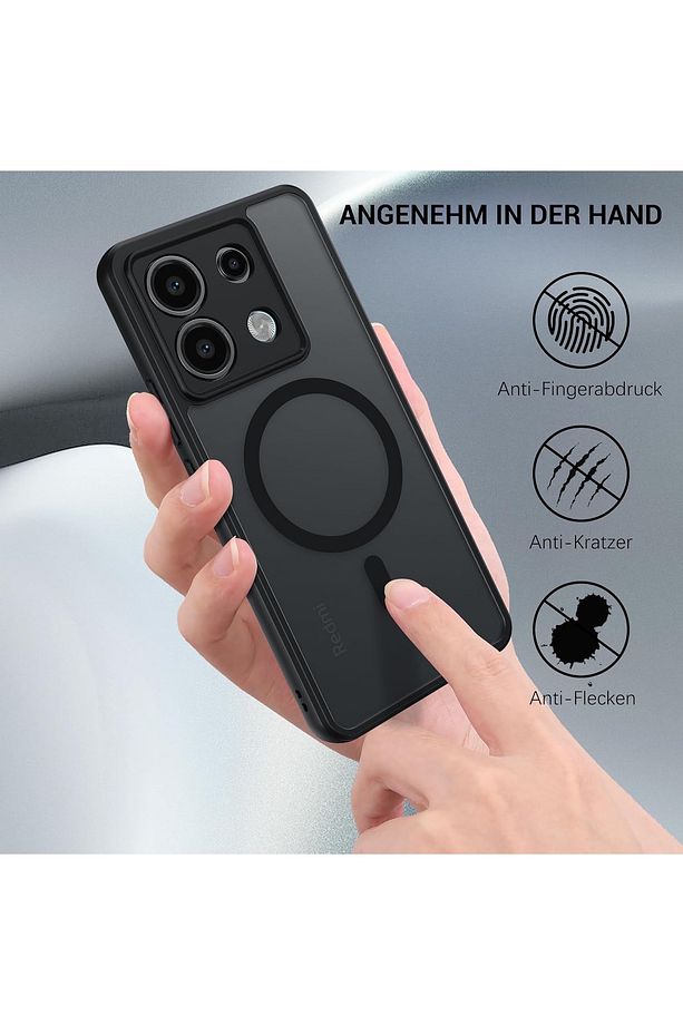Xiaomi Redmi Note 13 Pro 5g Kılıf Mat Magsafe Şarj Özellikli Darbe Önleyici Hassas Butonlu Kapak Sio - 4