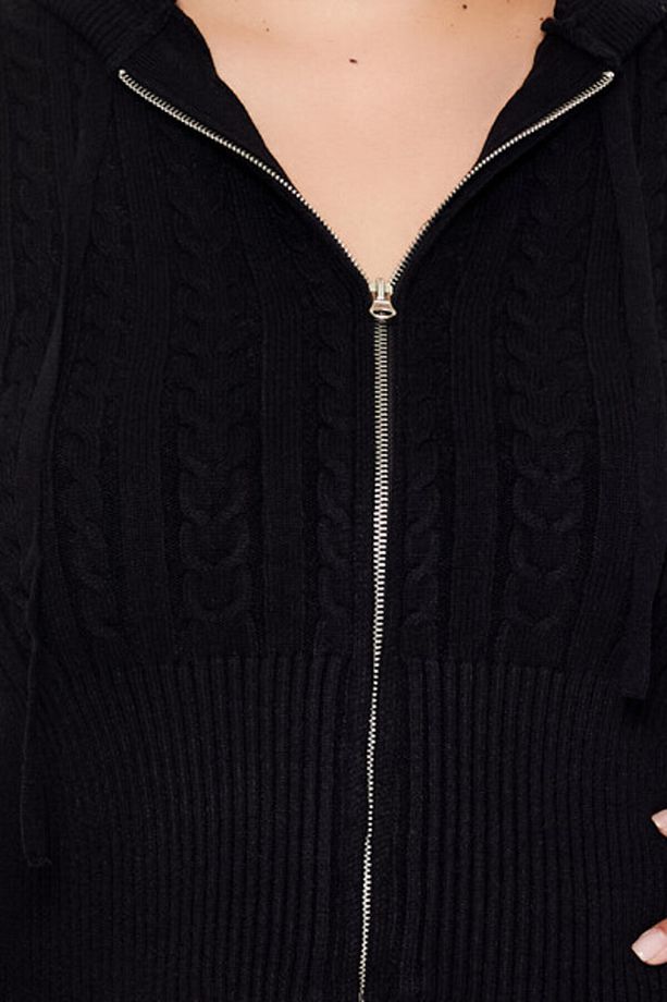 Plus Size Triko Hırka - 3