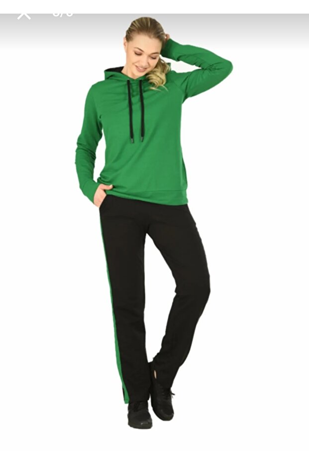 Jiber kapşonlu eşofman takımı - 3