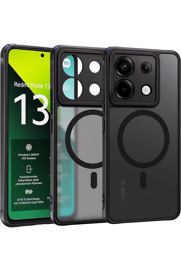 Xiaomi Redmi Note 13 Pro 5g Kılıf Mat Magsafe Şarj Özellikli Darbe Önleyici Hassas Butonlu Kapak Sio - 1