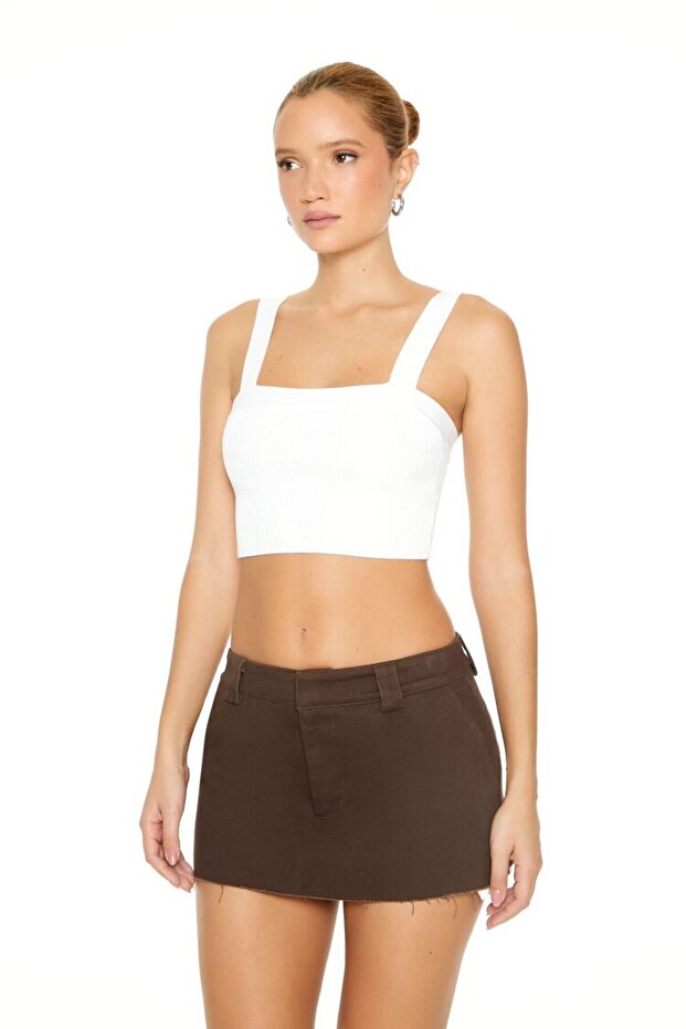 Askılı Crop Bluz - 4