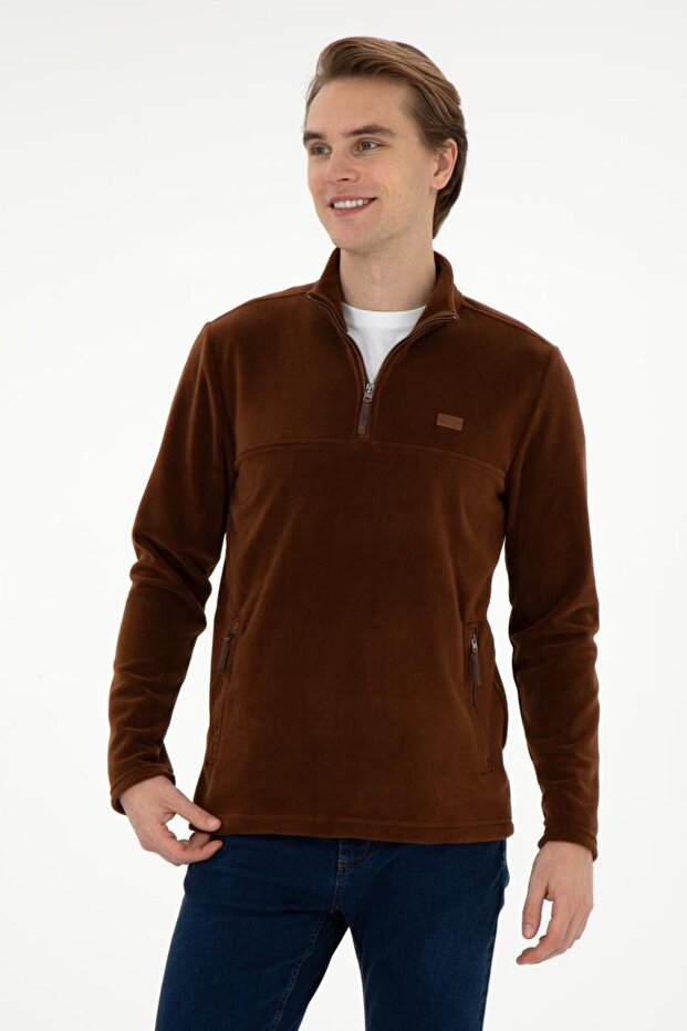 Men's Brown Sweatshirt Tekspor 194576 .4