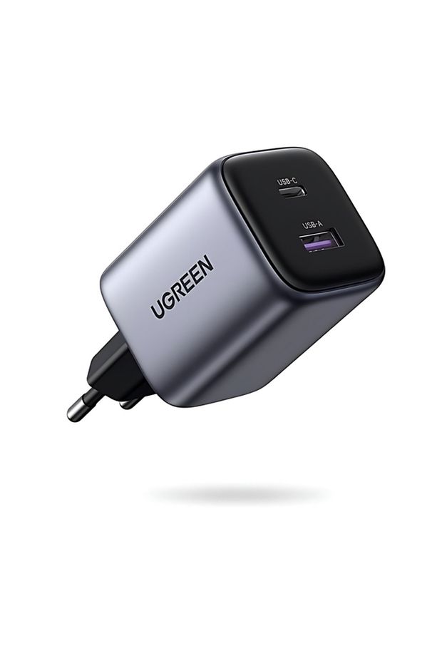 35w Gan 2 Portlu Hızlı Şarj Cihazı Usb Type-c Qc Pd 1xusb-c, 1xusb-a, Gri - 15539 Uyumlu - 1