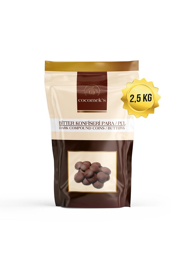 Bitter Konfiseri Para Pul Çikolata 2.5 Kg - 1