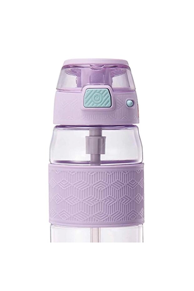 Tritan Flask 7203 - with Stripe and Clear Lid, Straw, 800 ml - 3