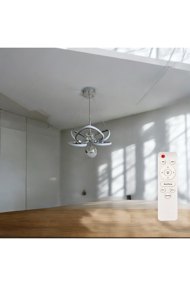 Andromeda 3 Renk Krom Kumandalı Led - 1
