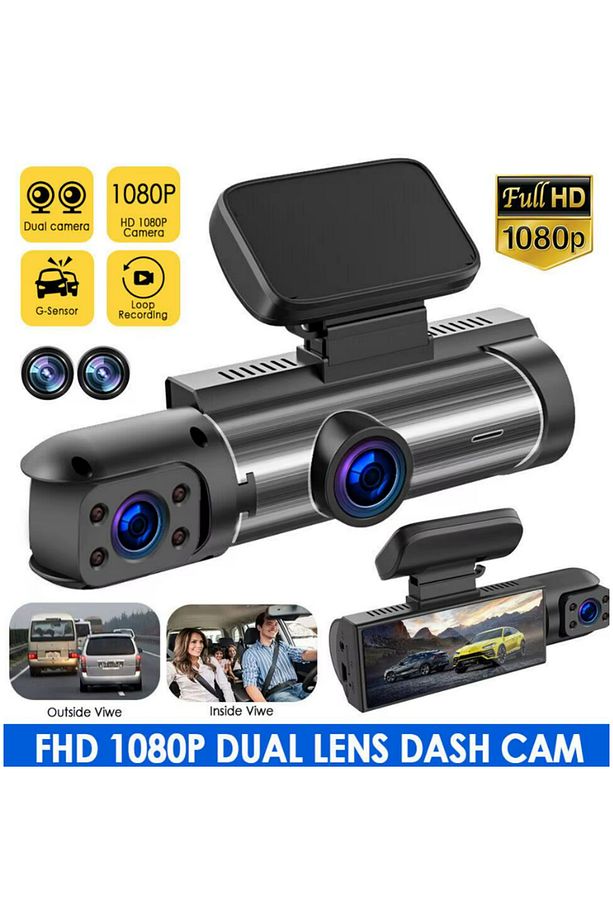 Traffic Recorder Araç ön ve arka sabit Disk Video kaydedici geniş açı HD gece görüş 1080P - 4