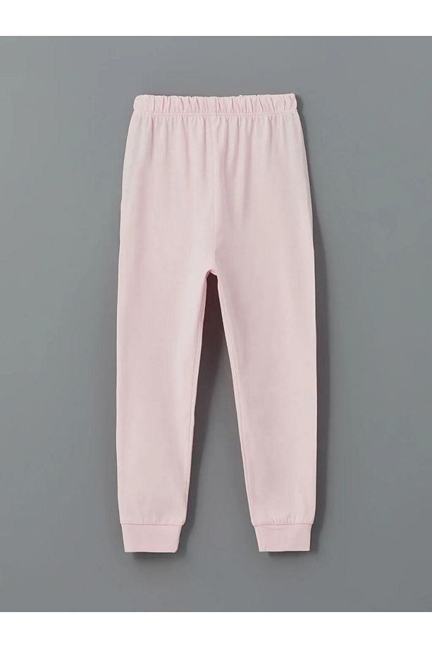 LCW baby Ekru Bisiklet Yaka Çiçekli Kız Bebek Pijama Takım 2'li - 7
