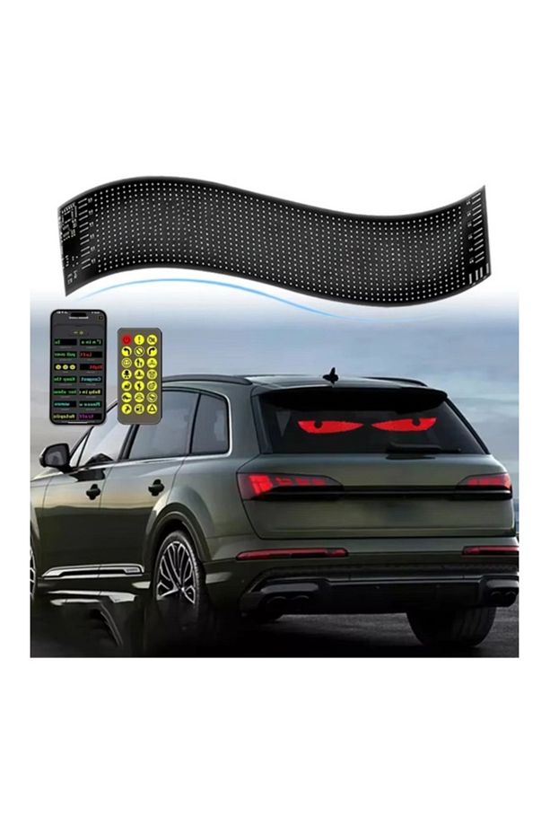 12x59.5cm Matrix Esnek Led Ekran Telefon Kontrollü Cama Yapışan Araba,kamyon,dükkan Bluetooth Tabela - 7