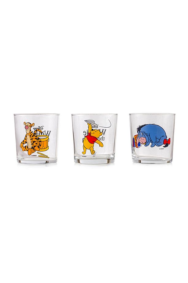 new collection Winnie the Pooh Baskılı Cam Bardak Seti 3'lü 380 Ml city - 5