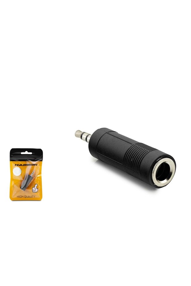 Hdx1331 3.5 mm to 6.35 mm Stereo Jack Adapter Black