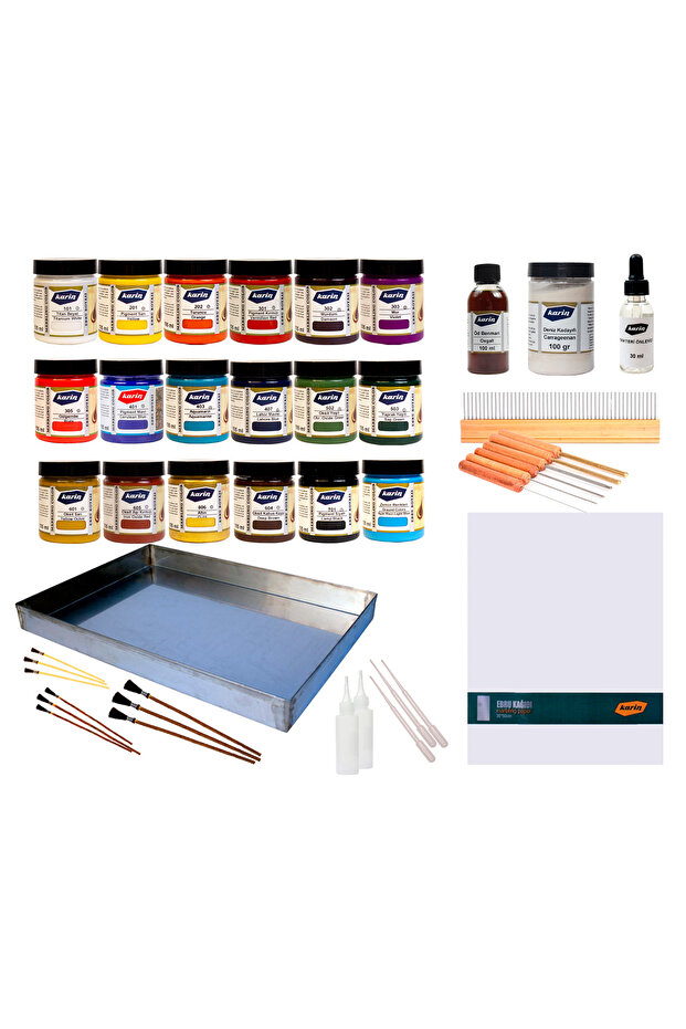 Profesyonel Ebru Seti 35x50 Cm - 1