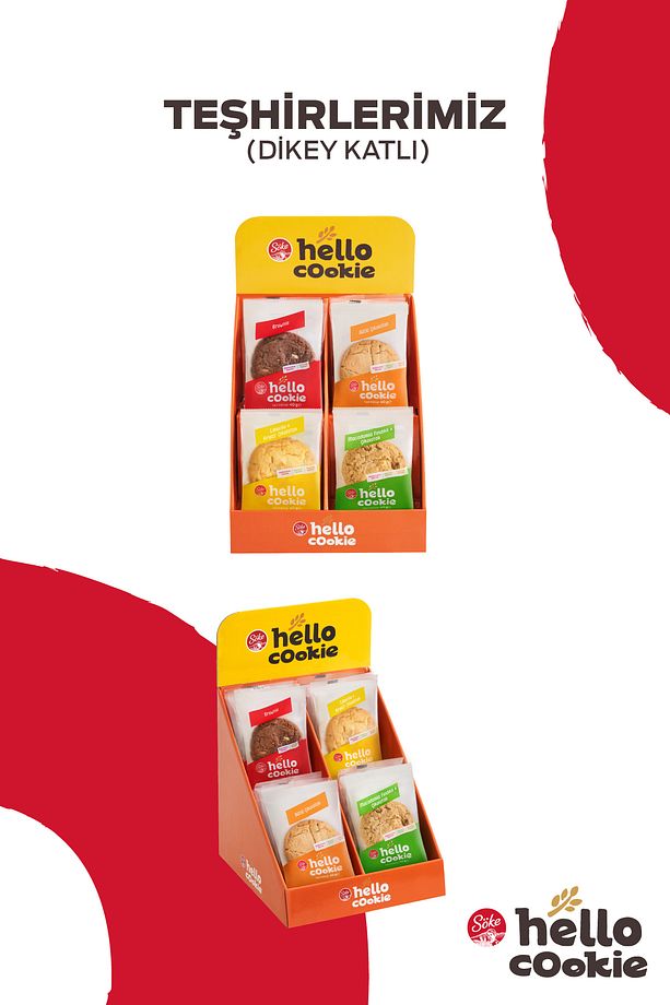 Hello Cookie Brownie Cookie Kurabiye Çikolata Parçacıklı 40gr X 20 Adet Avantajlı Paket - 4