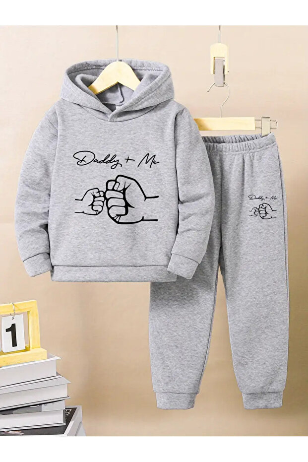 Daddy + Me Printed Unisex Oversize Kids Bottom Top Set