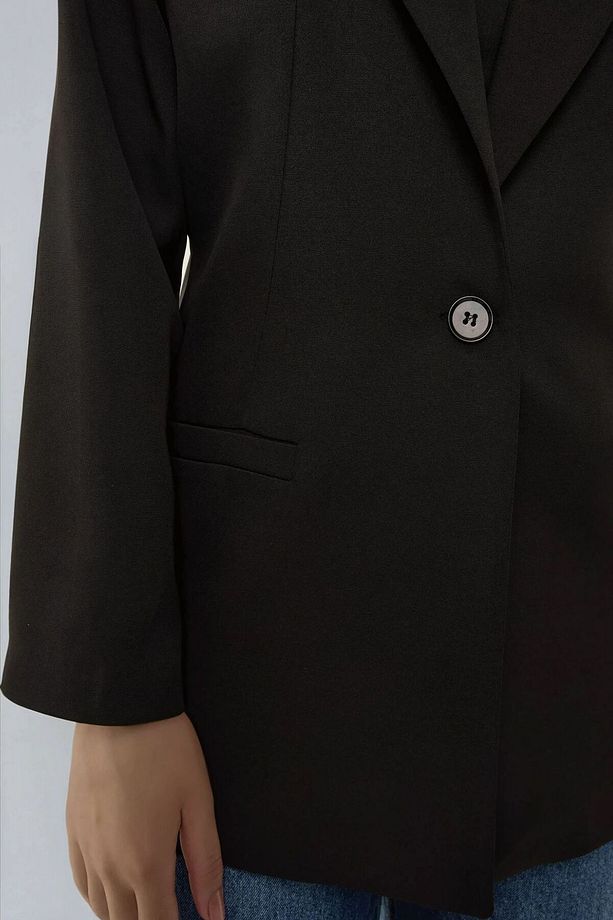 Leopar Astarlı Blazer Ceket - 4