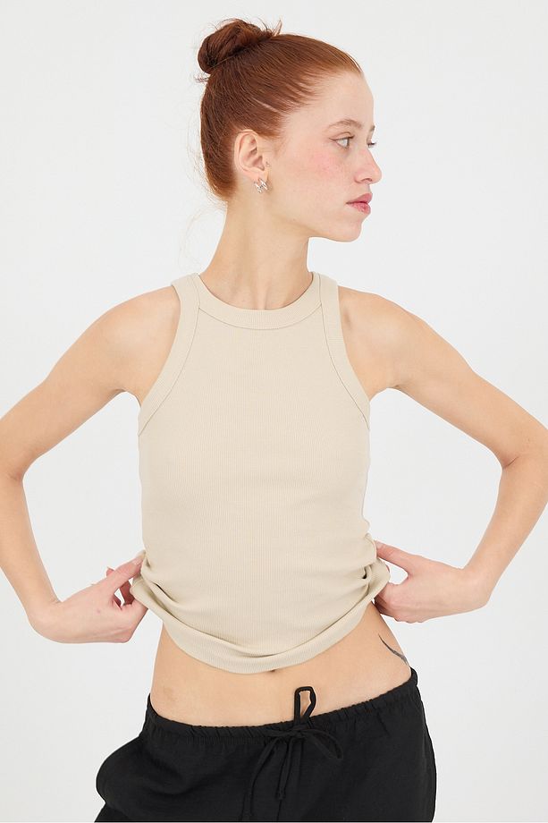 Halter Yaka Fitilli Atlet A13294-L7 - 5