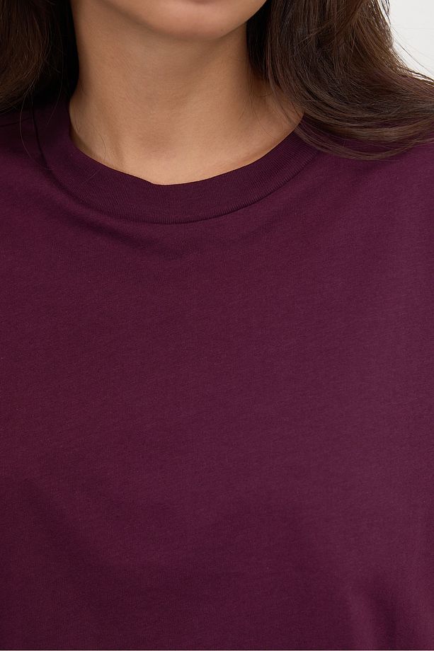 Kısa Kollu Oversize Basic T-shirt P0730-J6J7Y4 - 3
