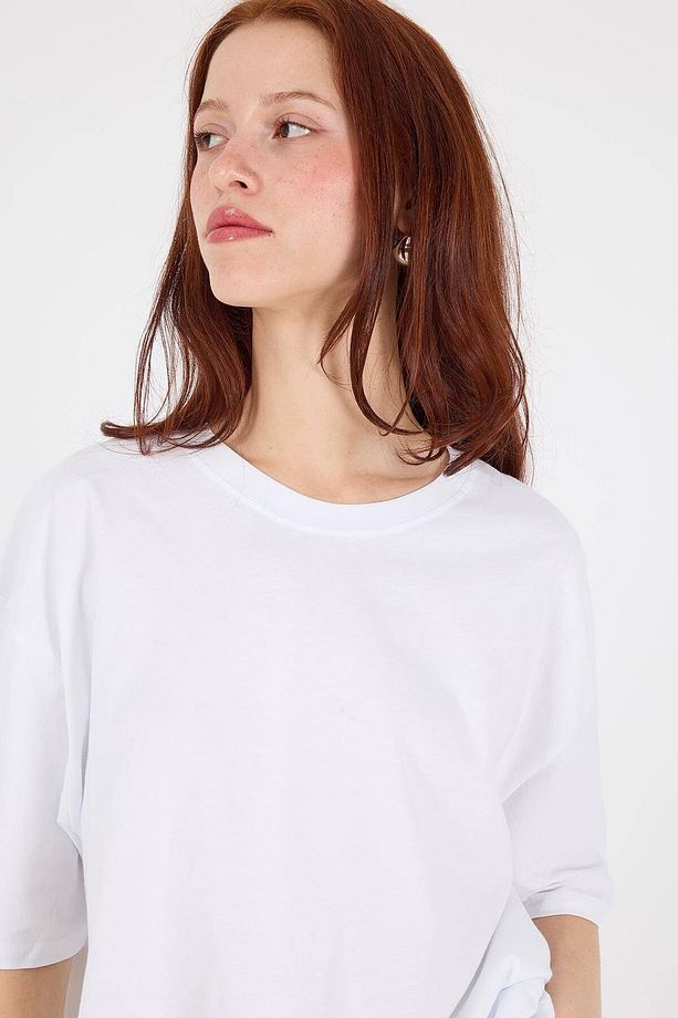Bisiklet Yaka Basic T-shirt P10111-d7 - 3