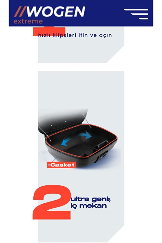 52 LT BASİC BEYAZ TOPCASE (ARKA ÇANTA) - 3