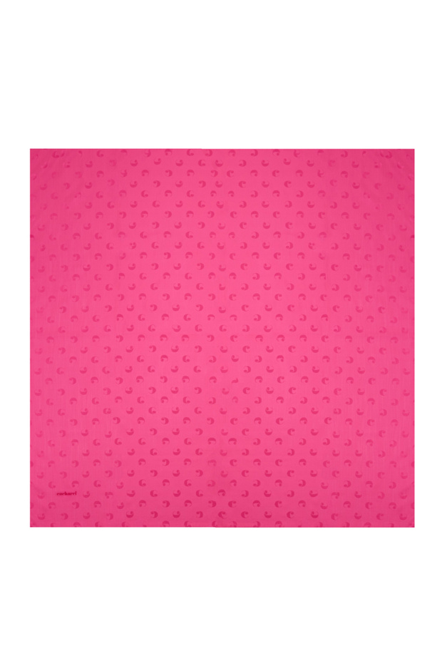 Silk Coton Scarf with 90X90 Logo
